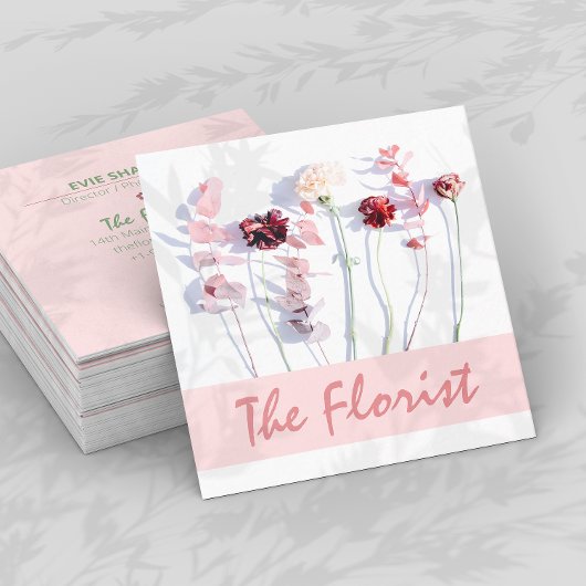 Le Carte de visite Carré Florist Professional