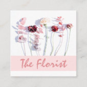Le Carte de visite Carré Florist Professional (Devant)