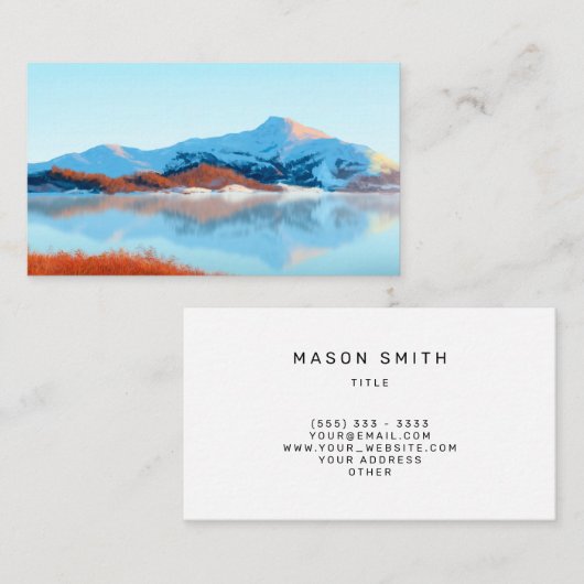 Le Carte de visite d'adieu d'hiver (Devant / Derrière)