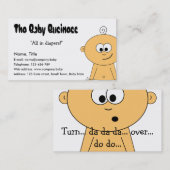 Le carte de visite d'affaires de bébé (Devant / Derrière)