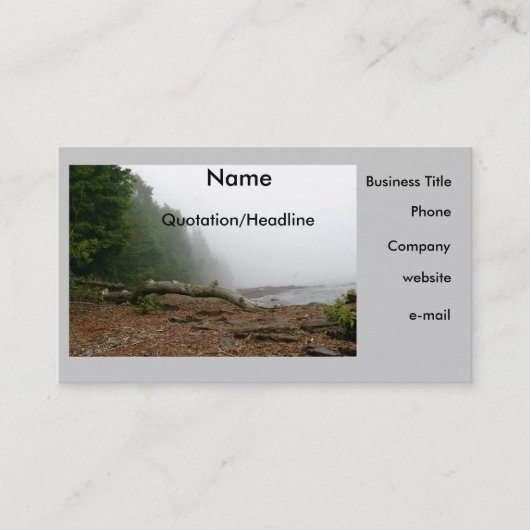 Le carte de visite d'amant de nature (Devant)
