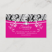 Le carte de visite de bijoux tourbillonne or rose (Dos)