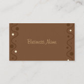 Le carte de visite de boutique de chocolat (Dos)