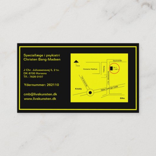 Le Carte de visite de Christen. (Devant)