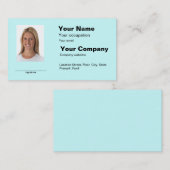 Le carte de visite de fille de carte d'identité à (Devant / Derrière)