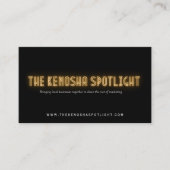 Le Carte de visite de Kenosha Spotlight (Devant)