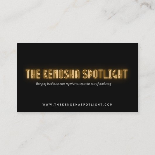 Le Carte de visite de Kenosha Spotlight (Devant)