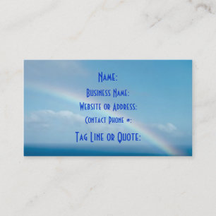 Le carte de visite de la limite du ciel