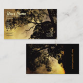 Le Carte de visite de la soie de la nature (Devant / Derrière)