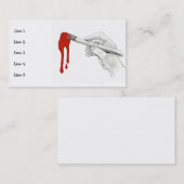 LE CARTE DE VISITE DE L'ARTISTE (Devant / Derrière)