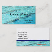 LE CARTE DE VISITE DE L'ENTRAÎNEUR DE BAIN (Devant / Derrière)