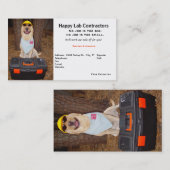 Le carte de visite de l'entrepreneur (Devant / Derrière)