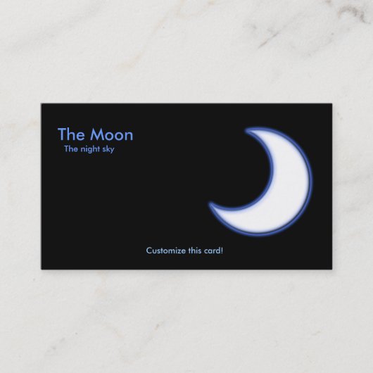 Le carte de visite de lune (Devant)