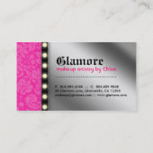 Le carte de visite de maquilleur allume le miroir (Dos)