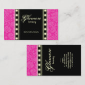 Le carte de visite de maquilleur allume le noir (Devant / Derrière)