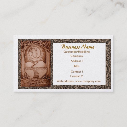 Le Carte de visite de Moon Tarot (Devant)