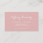 Le carte de visite de parties (Dos)