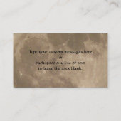 Le carte de visite de Pleine lune personnalisent (Dos)