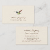 Le Carte de visite des colibris d'Anna (Devant / Derrière)