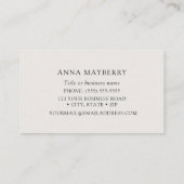 Le Carte de visite des colibris d'Anna (Dos)