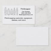 le carte de visite des flintknapper (Devant / Derrière)