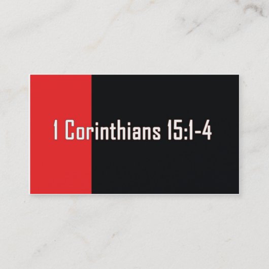 Le carte de visite d'évangile (Devant)