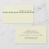 Le carte de visite d'hommes modernes (Devant / Derrière)