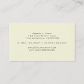 Le carte de visite d'hommes modernes (Dos)