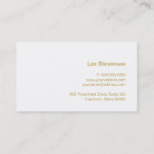 Le Carte de visite du barman de Wine Lover (Dos)