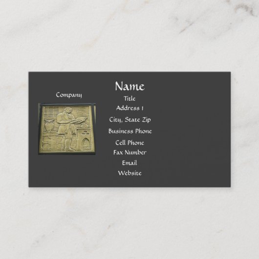 Le carte de visite du comptable (Devant)