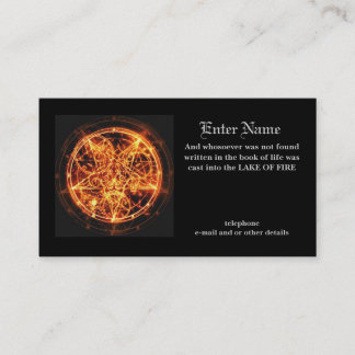 le carte de visite du diable