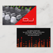 Le carte de visite du DJ (Devant / Derrière)