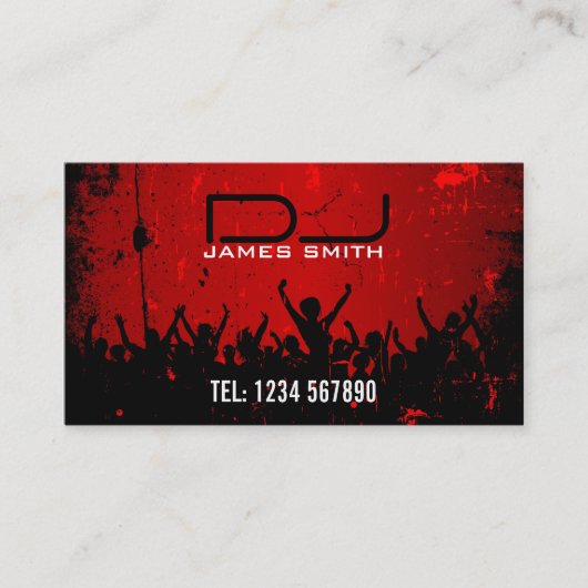 Le carte de visite du DJ (Devant)