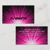 Le carte de visite du DJ (Devant / Derrière)