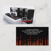 Le carte de visite du DJ (Devant / Derrière)