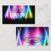 Le carte de visite du DJ de personnes de partie (Devant / Derrière)