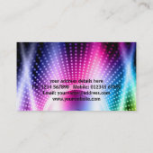 Le carte de visite du DJ de personnes de partie (Dos)