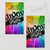 Le carte de visite du DJ de personnes de partie (Devant / Derrière)