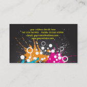 Le carte de visite du DJ de personnes de partie (Dos)