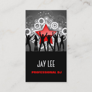 Le carte de visite du DJ de personnes de partie