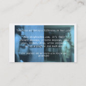 Le carte de visite du fondateur de Weightathon (Dos)