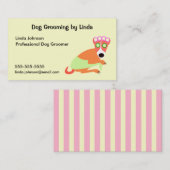 Le carte de visite du Groomer de chien (Devant / Derrière)