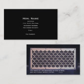 Le carte de visite du juge (Devant / Derrière)