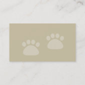 Le carte de visite du marcheur de chien (Dos)