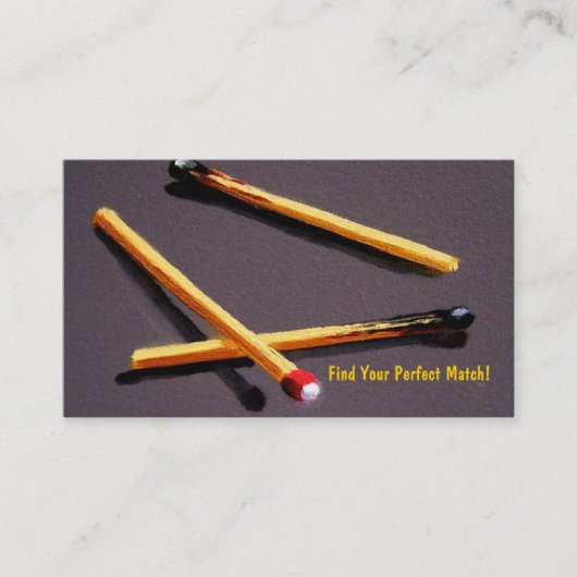 LE CARTE DE VISITE DU MARIEUR : Trois matchs (Devant)