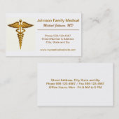 Le carte de visite du médecin/du médecin (Devant / Derrière)