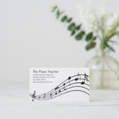 Le carte de visite du musicien de pianiste de (Debout devant)