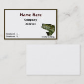 Le carte de visite du pêcheur (Devant / Derrière)