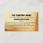 Le carte de visite du peintre traditionnel (Dos)