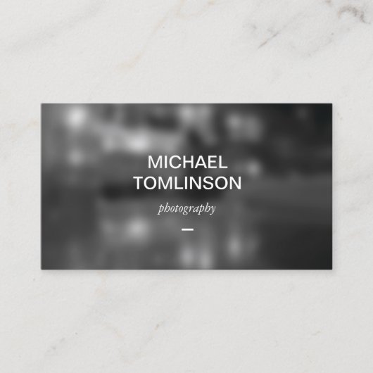 Le Carte de visite du photographe dit simplement (Devant)